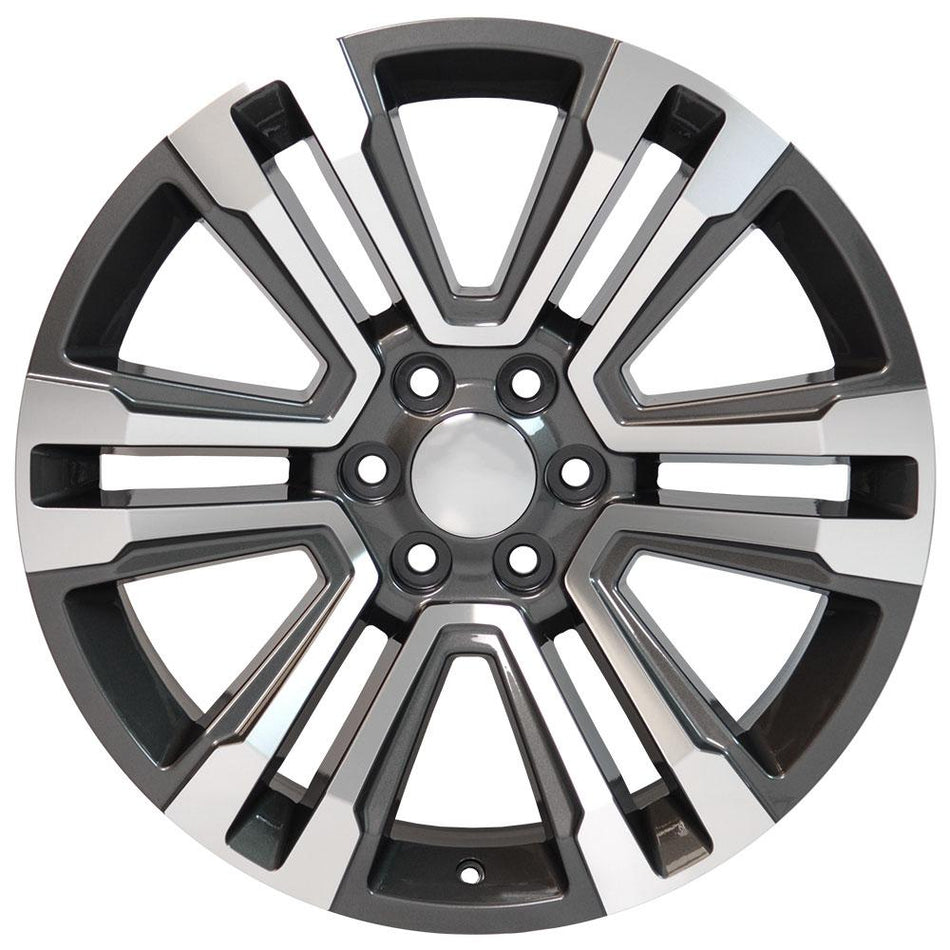 22x9 CV44 Gloss Gunmetal Machined - 6x139.7 +24ET