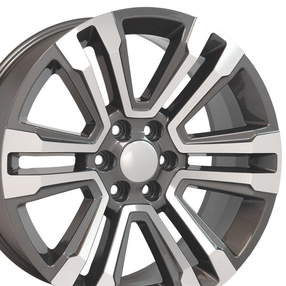 22x9 CV44 Gloss Gunmetal Machined - 6x139.7 +24ET