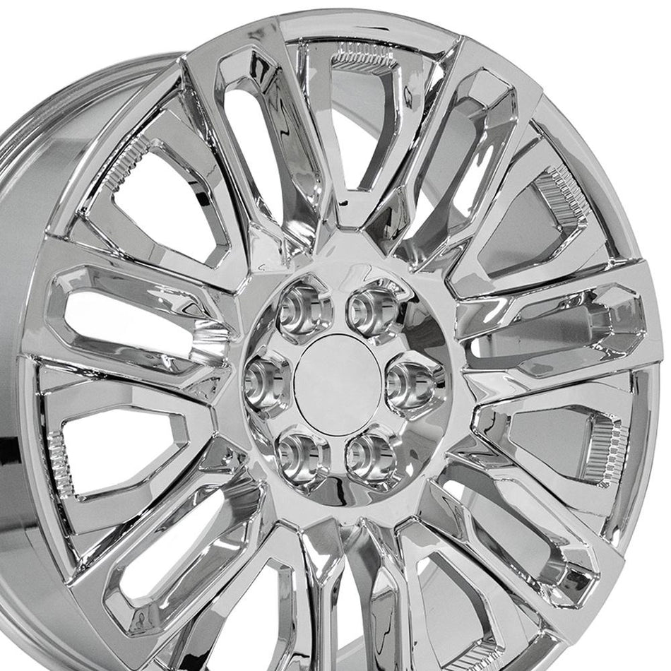 22x9 CV57 Chrome with Chrome Insert - 6x139.7 +28ET