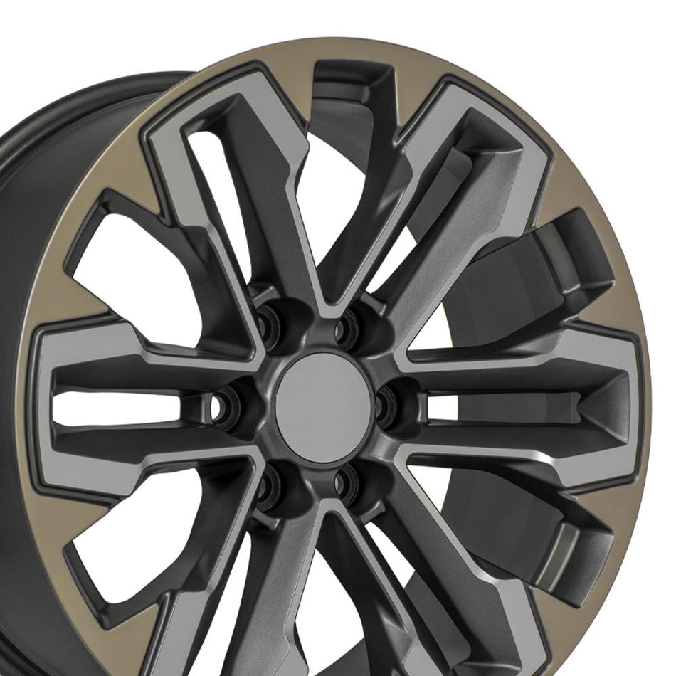 20x9 CV69 Satin Gunmetal Machined Face - Two Tone - 6x139.7 +26ET