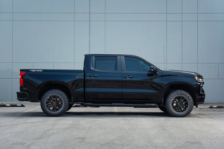 Fits Chevrolet Silverado Rims OE Wheels Gloss Black CV69 18x8.5 275-70-18 Nitto Ridge Grapplers