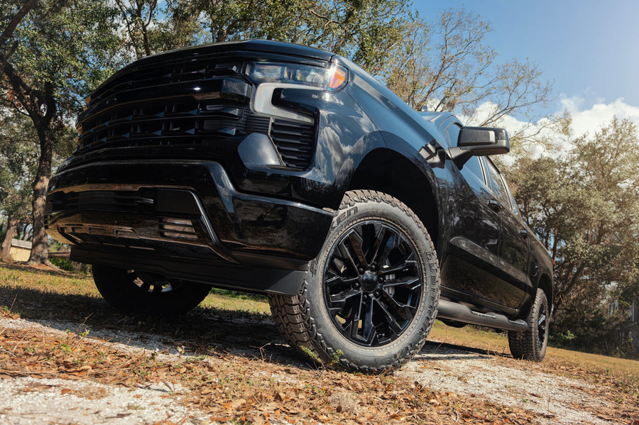 Fits Chevrolet Silverado Rims OE Wheels Gloss Black CV69 20x9 275-60-20 Falken Rubitrek