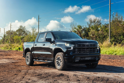 Fits Chevrolet Silverado Rims OE Wheels Machined Gunmetal 2 Toned CV69 18x8.5 275-70-18 Nitto Ridge Grappler