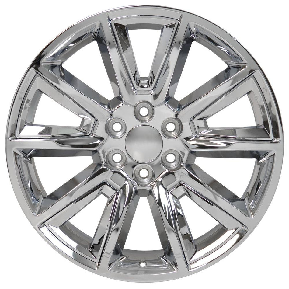 20x8.5 CV73 Chrome with Chrome Insert - 6x139.7 +24ET
