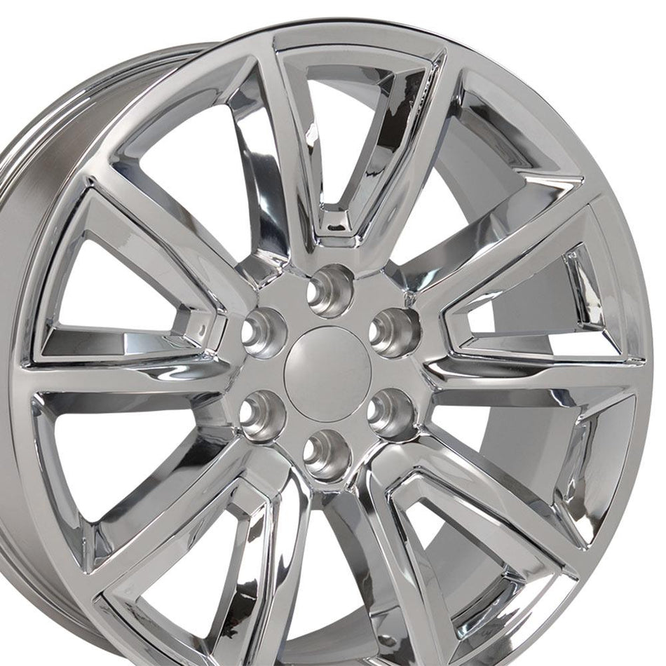 20x8.5 CV73 Chrome with Chrome Insert - 6x139.7 +24ET