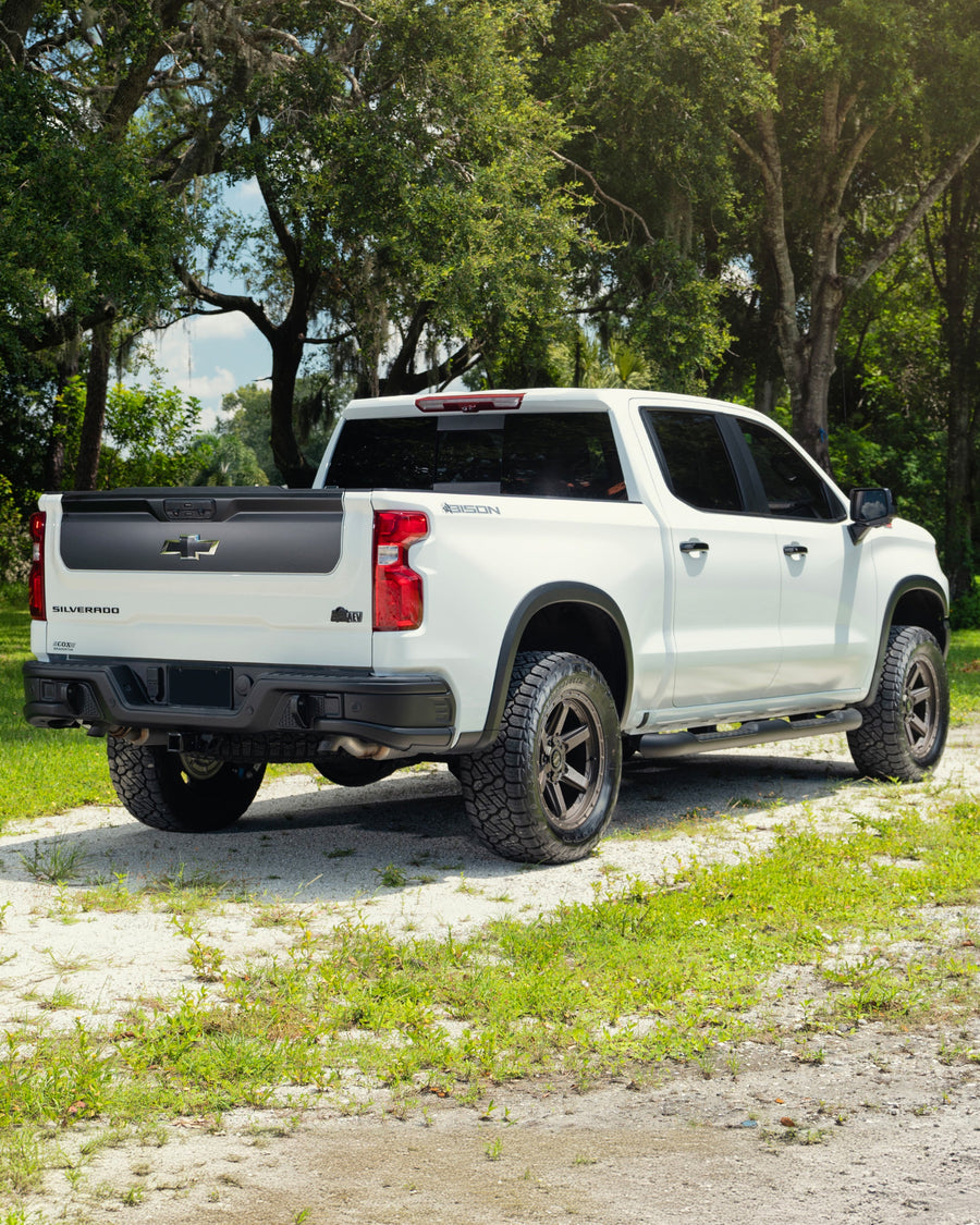 Chevrolet Silverado Zr2 4PLAY Wheels 4PS63 Bronze Rims 20x9 305x55x20 Nitto Tires 4 Inch Lift DLM Performance
