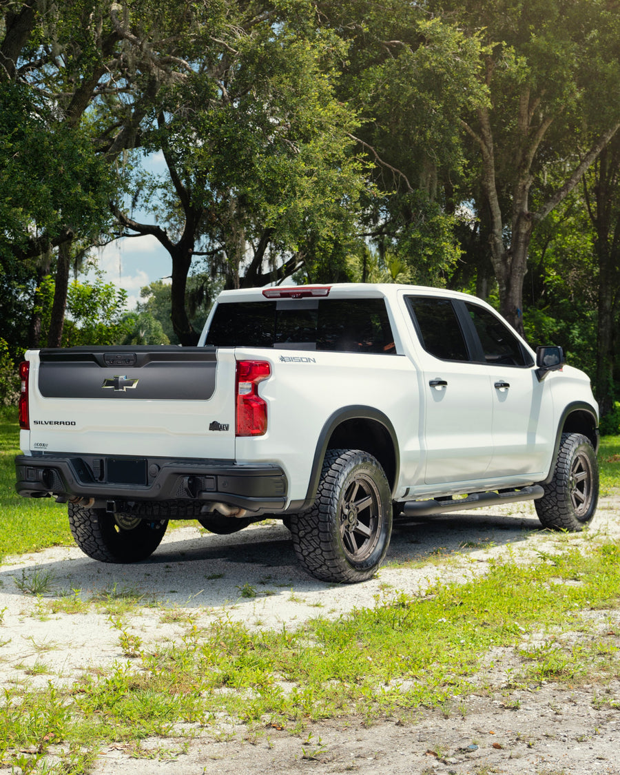 Chevrolet Silverado Zr2 4PLAY Wheels 4PS63 Bronze Rims 20x9 305x55x20 Nitto Tires 4 Inch Lift DLM Performance