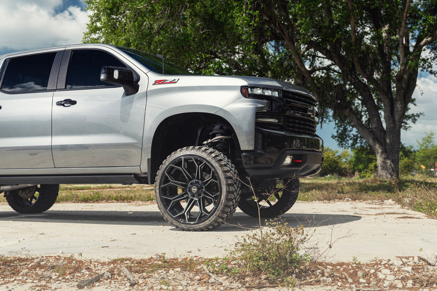 Chevy Silverado 4PLAY Wheels 4P83 24x12 33x12.5x24 RBP Tires