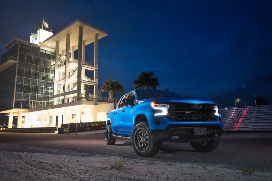 Chevy Silverado Z71 Trail Boss 4PLAY Wheels 4PL28 20x10 305x55x20 Nitto Recon Grappler