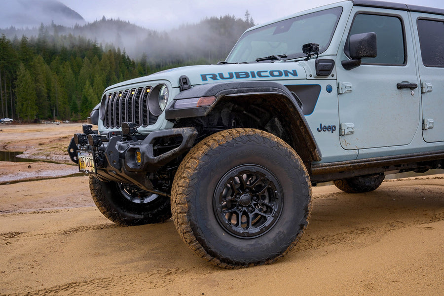DF01 17X8 SATIN DEFIANT WHEELS JEEP WRANGLER GREY WOLF OVERLAND
