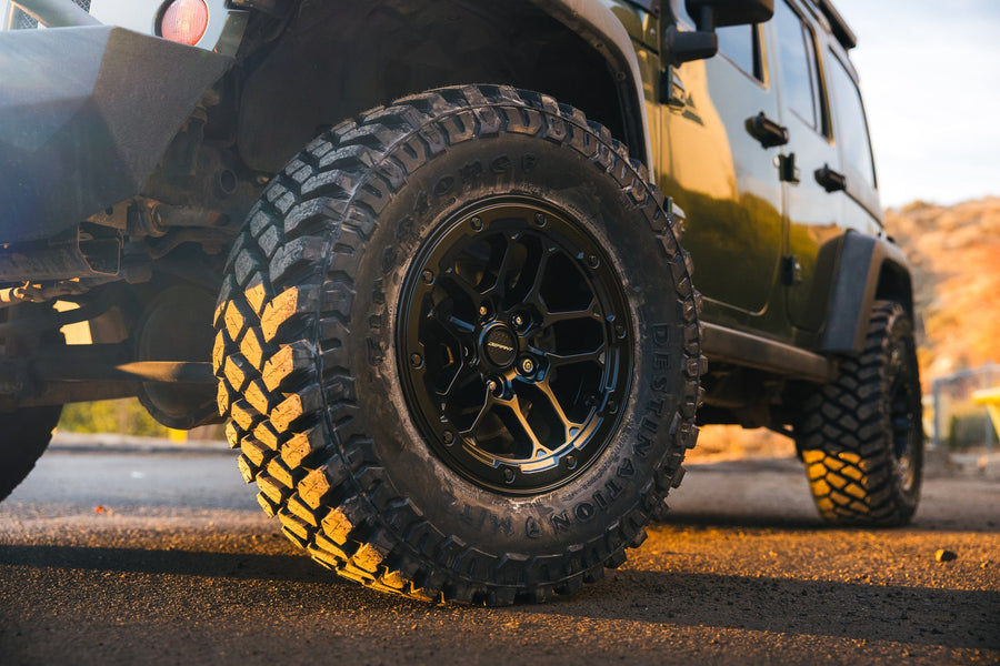 DF01 17x8 SATIN DEFIANT WHEELS JEEP WRANGLER JOSHISOUT
