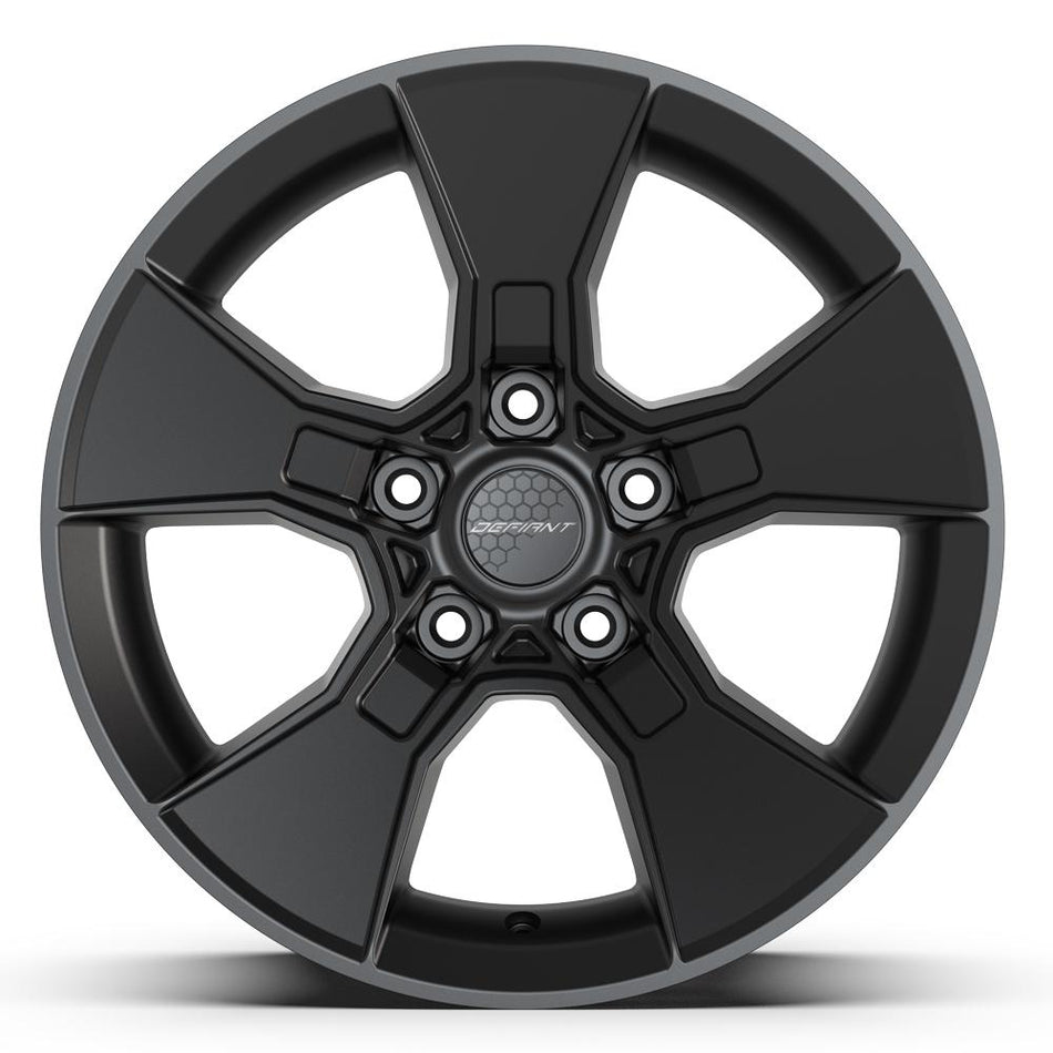 17x8.5 DF02 Satin Black - 5x127 +12ET