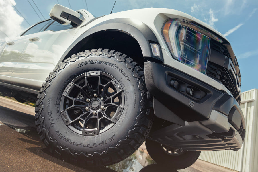 FORD RAPTOR DEFIANT WHEEL DF04 17X9 SATIN GRAPHITE RIMS