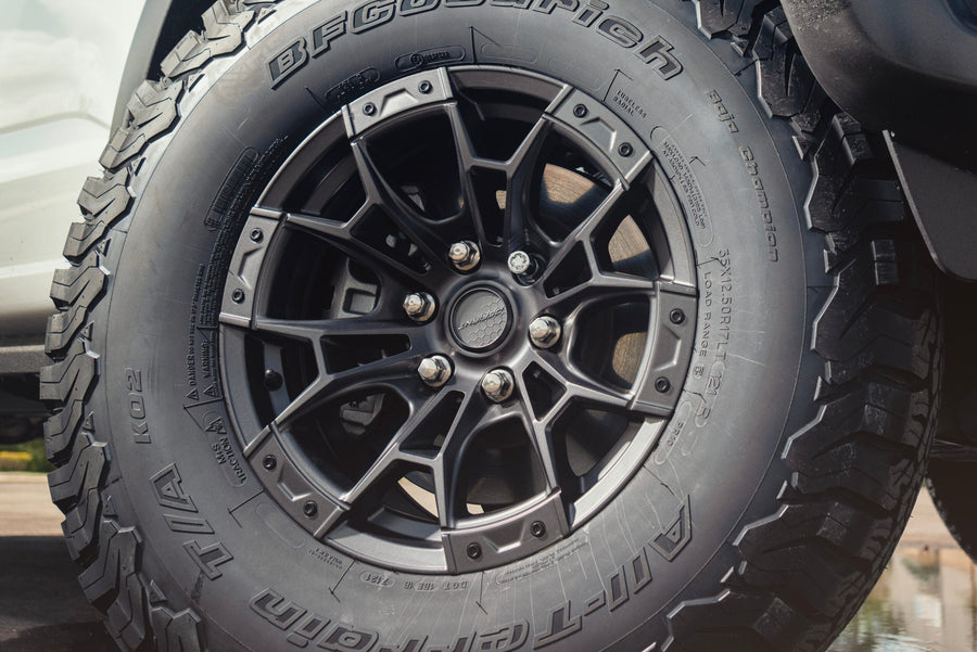 FORD RAPTOR DEFIANT WHEEL DF04 17X9 SATIN GRAPHITE RIMS