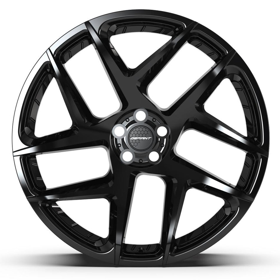 22x10 DF05 Gloss Black - 5x108 +37ET