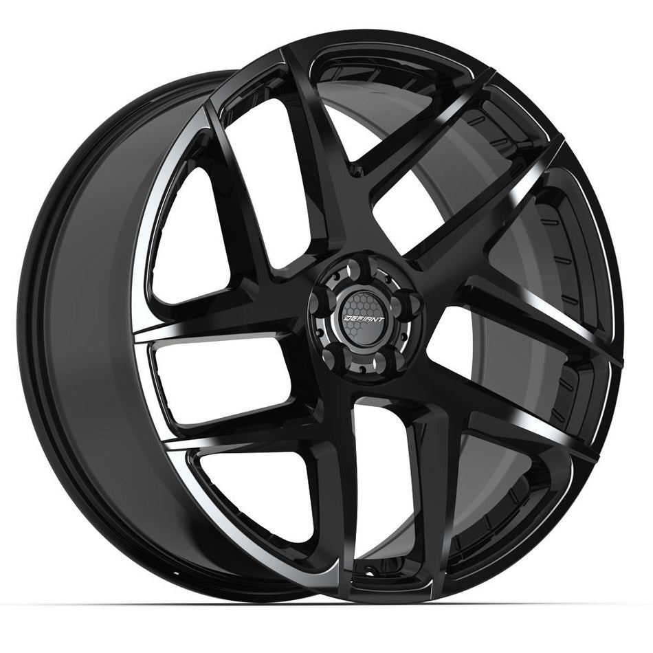 22x10 DF05 Gloss Black - 5x108 +37ET