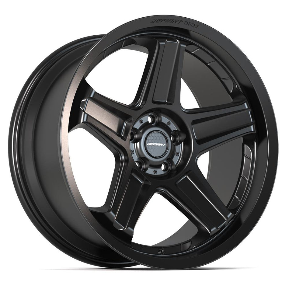 20x9.5 DF07 Satin Black - 5x115 +15ET