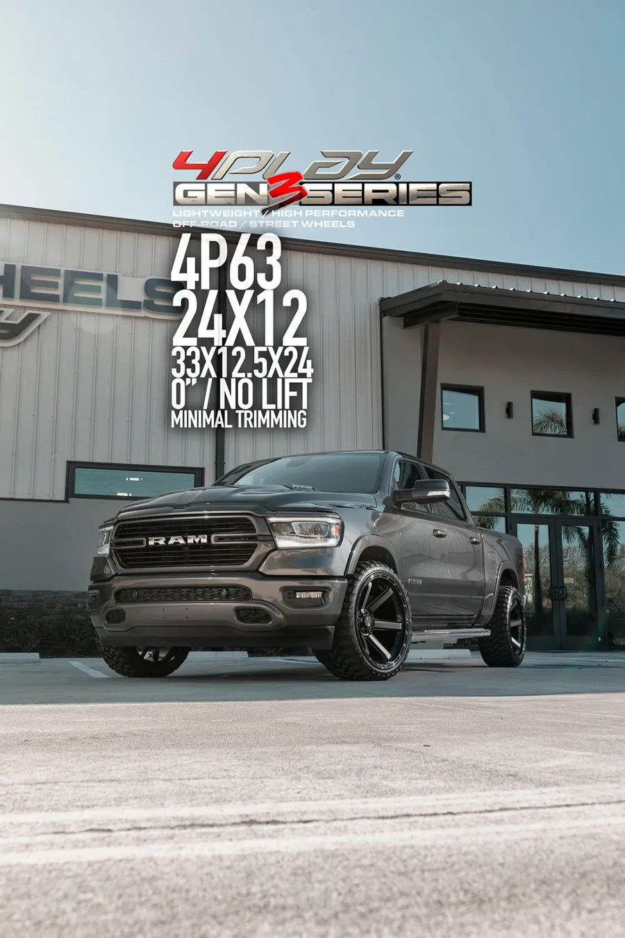 DODGE RAM 4PLAY WHEELS G3 4P63 24X12