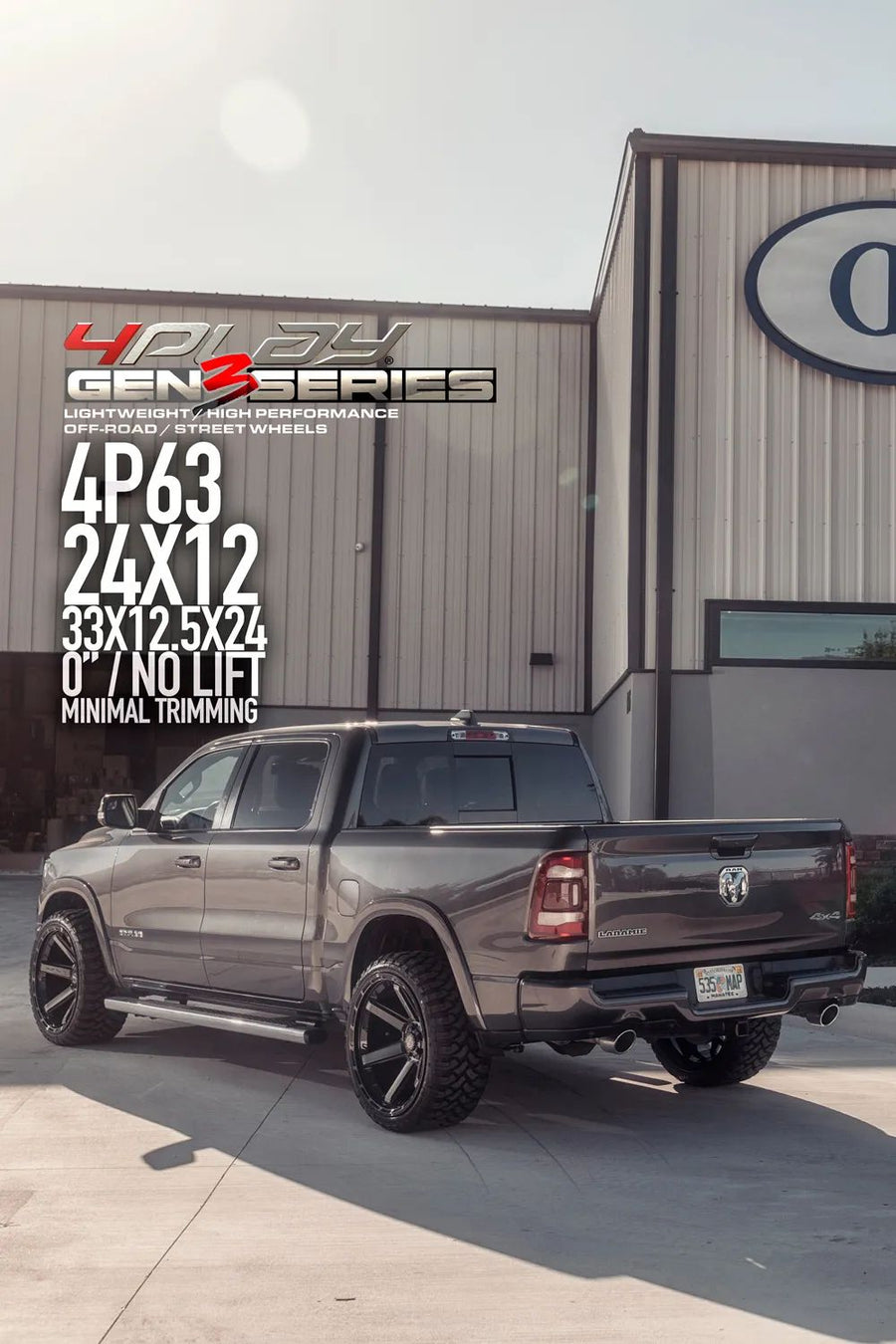 DODGE RAM 4PLAY WHEELS G3 4P63 24X12