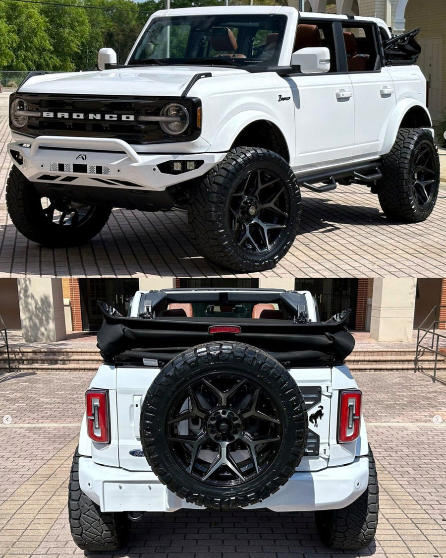 FORD BRONCO 4PLAY WHEELS RIMS 4P06 22X12 35X12.5X22 NITTO TIRES