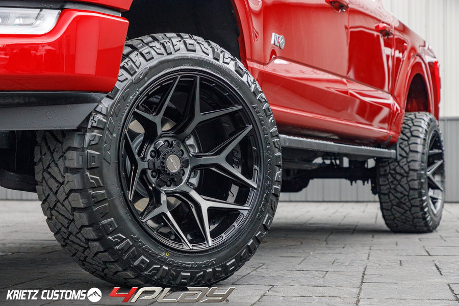 FORD F150 4PLAY WHEELS RIMS 4P06 22X12 35X12.5X22 FURY TIRES 6 INCH ROUGH COUNTRY LIFT BY KRIETZ CUSTOMS