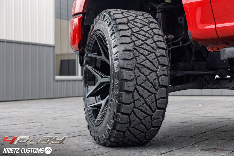 FORD F150 4PLAY WHEELS RIMS 4P06 22X12 35X12.5X22 FURY TIRES 6 INCH ROUGH COUNTRY LIFT BY KRIETZ CUSTOMS