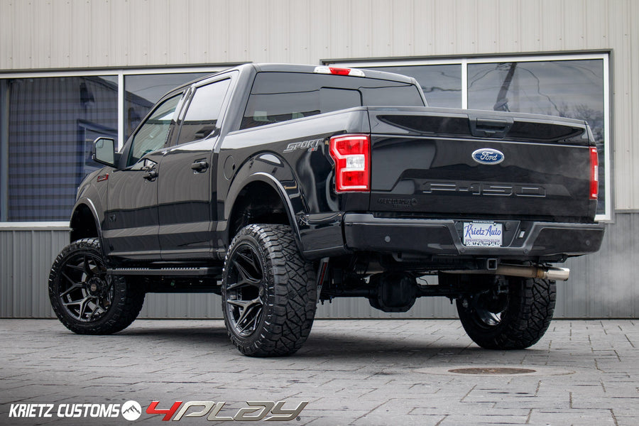 FORD F150 4PLAY WHEELS RIMS 4P06 22X12 35X12.5X22 NITTO TIRES 6 INCH ROUGH COUNTRY LIFT BY KRIETZ CUSTOMS