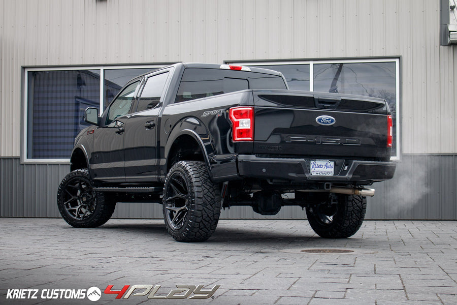 FORD F150 4PLAY WHEELS RIMS 4P06 22X12 35X12.5X22 NITTO TIRES 6 INCH ROUGH COUNTRY LIFT BY KRIETZ CUSTOMS