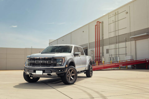 FORD F150 RAPTOR 4PLAY WHEELS 4P63 BRONZE 22X10 33X12.5X22 TOYO TIRE STOCK SUSPENSION
