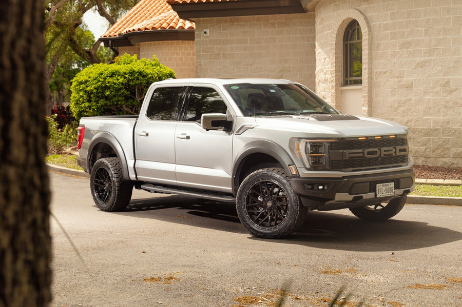 FORD F150 RAPTOR 4PLAY WHEELS 4PS28 22X10 33X12.5X22 NITTO TIRE STOCK SUSPENSION
