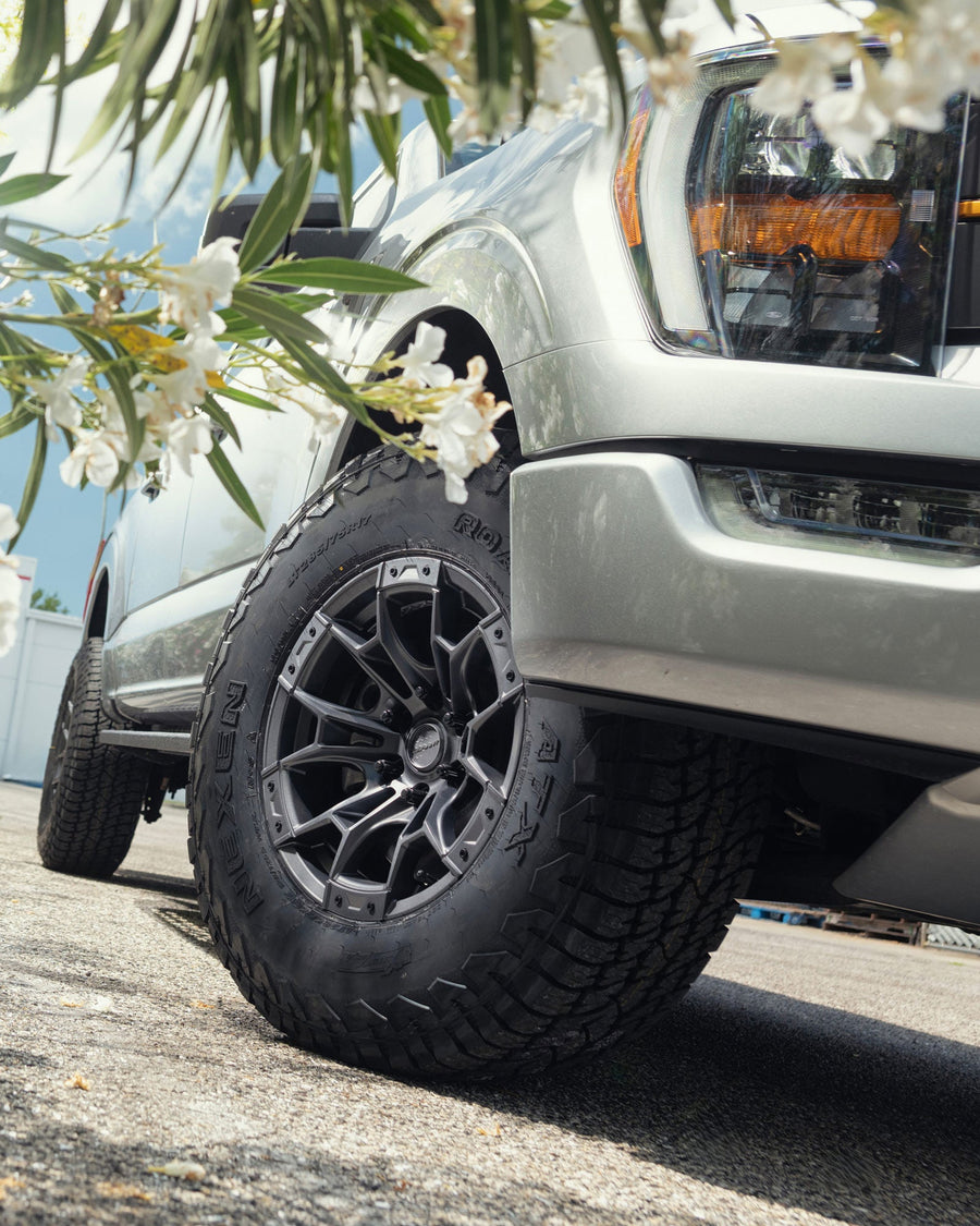FORD F150 RIMS 17X9-6 DEFIANT WHEELS DF04 285X75X17 TIRES FORD TREMOR