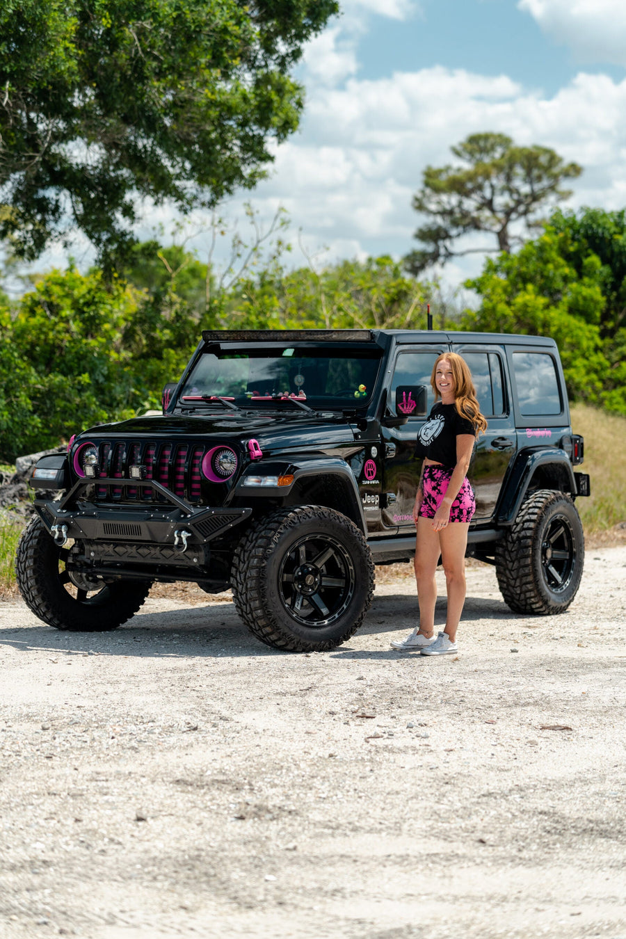 FOXY GINGER JEEP GIRL JEEP WRANGLER RUBICON 4PLAY WHEELS 20X10 4P63
