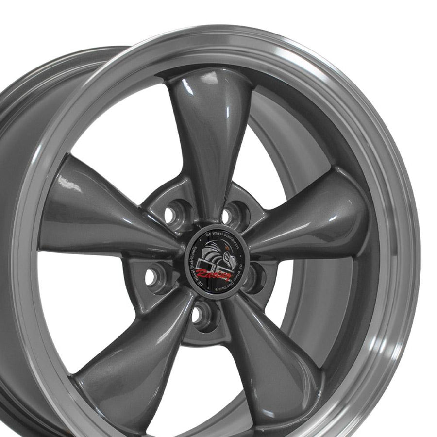 17x9 FR01 Gloss Anthracite Machined Lip - 5x114.3 +24ET