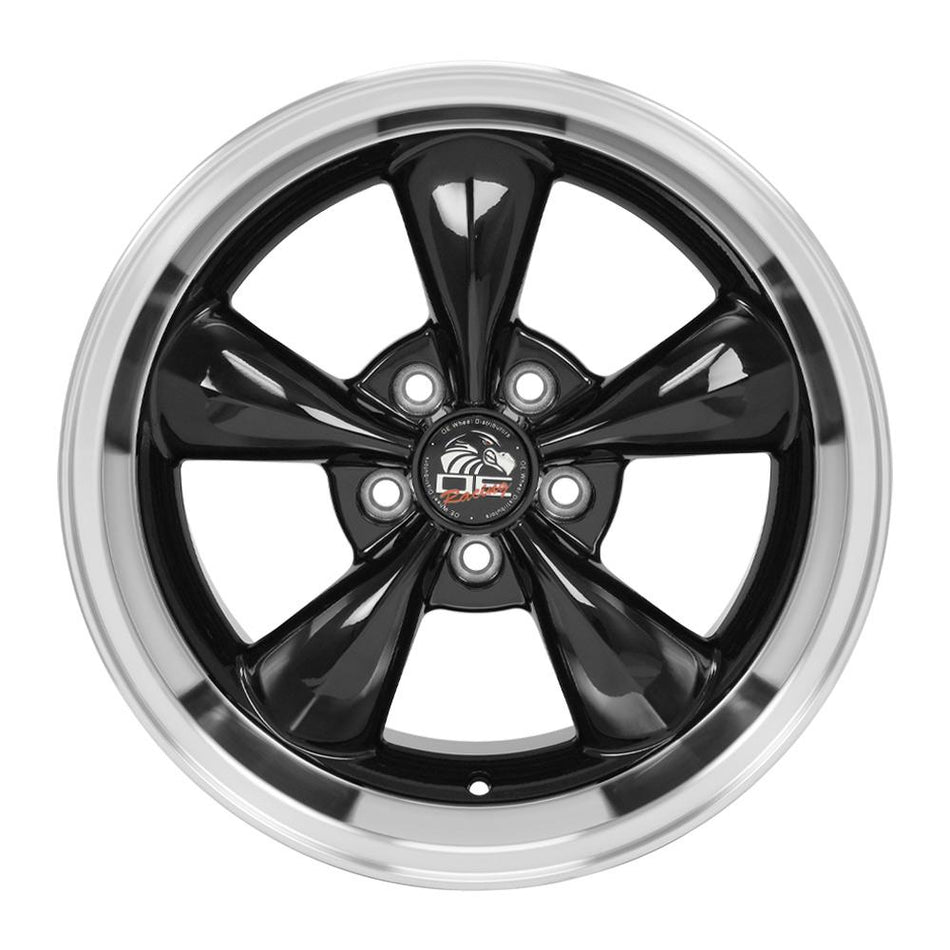 17x10.5 FR01 Gloss Black Machined Lip - 5x114.3 +27ET