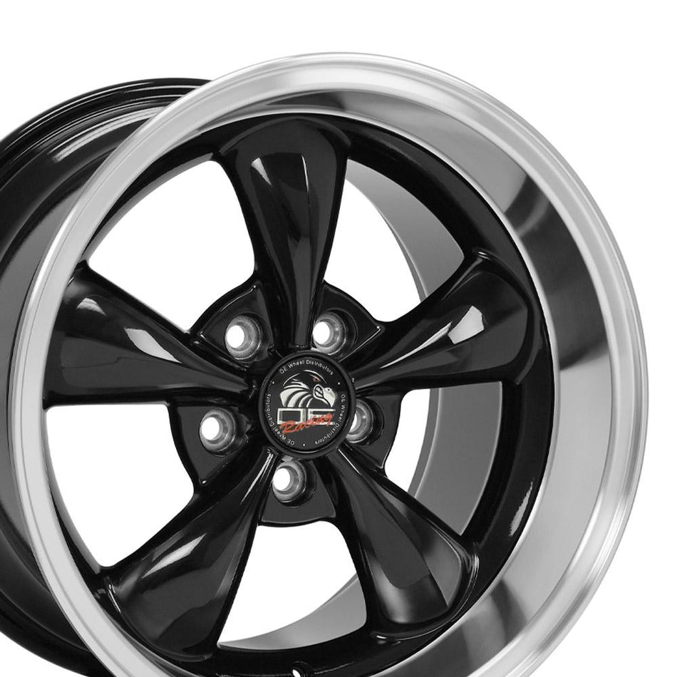 17x10.5 FR01 Gloss Black Machined Lip - 5x114.3 +27ET