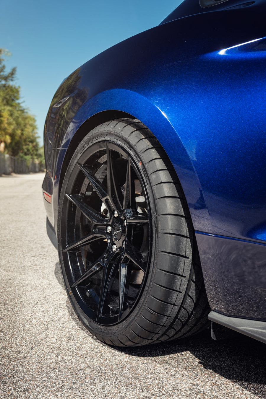 Ford Mustang DEFIANT Wheels DF08 Black 20x9 20x10 265-35-20 305-30-20 Atturo Tires