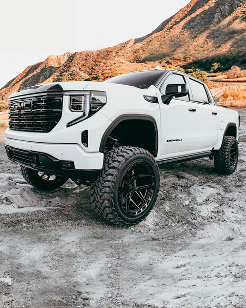 GMC 1500 DENALI DIESEL 4PLAY WHEELS 4P55 24X12 TOYO 37X13.5X24 9 INCH LIFT PARKWAY BUICK GMC