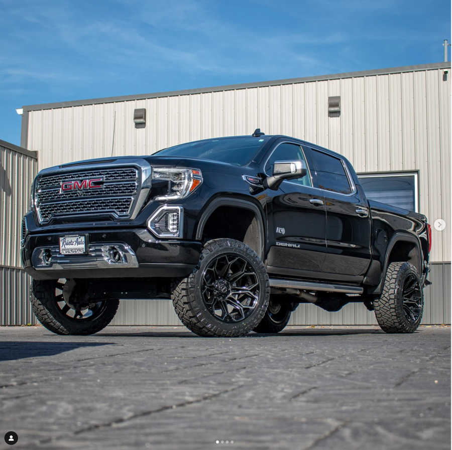 GMC 1500 SIERRA DENALI 4PLAY WHEELS RIMS 4P06 G3 22X12 KRIETZ CUSTOMS 35X12.5X22 NITTO TIRES