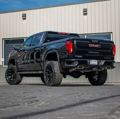 GMC 1500 SIERRA DENALI 4PLAY WHEELS RIMS 4P06 G3 22X12 KRIETZ CUSTOMS 35X12.5X22 NITTO TIRES