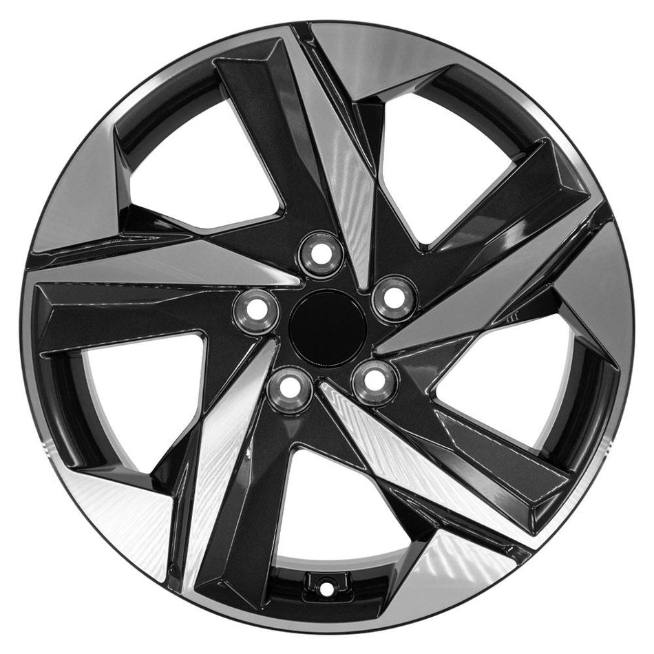 17x7 HY12 Gloss Black Machined - 5x114.3 +49ET