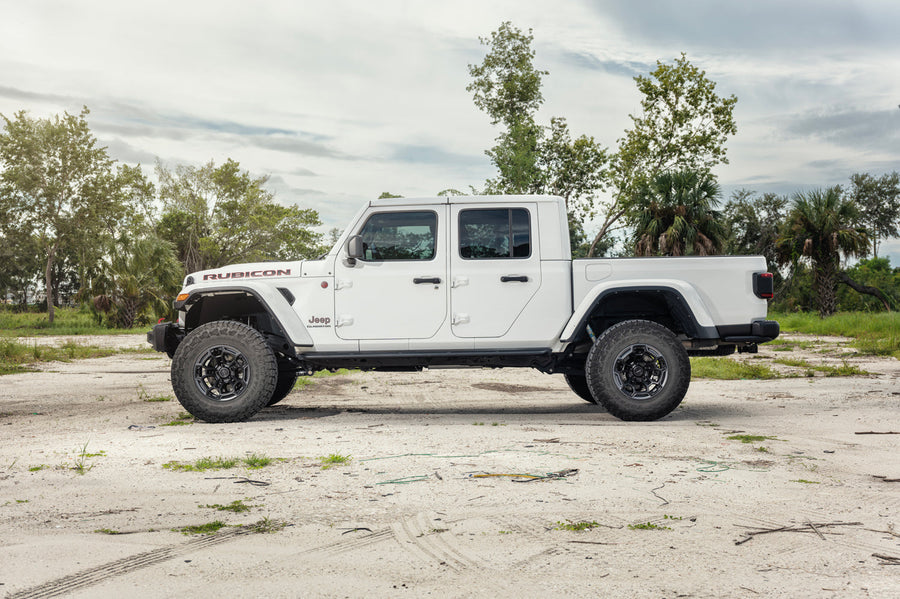 Jeep Gladiator DEFIANT Wheels DF03 Satin Charcoal 2-Tone 17×9 35x12.5x17 TOYO Open Country Tire