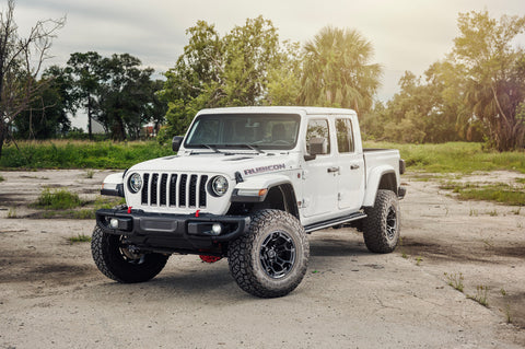 Jeep Gladiator DEFIANT Wheels DF03 Satin Charcoal 2-Tone 17×9 35x12.5x17 TOYO Open Country Tire