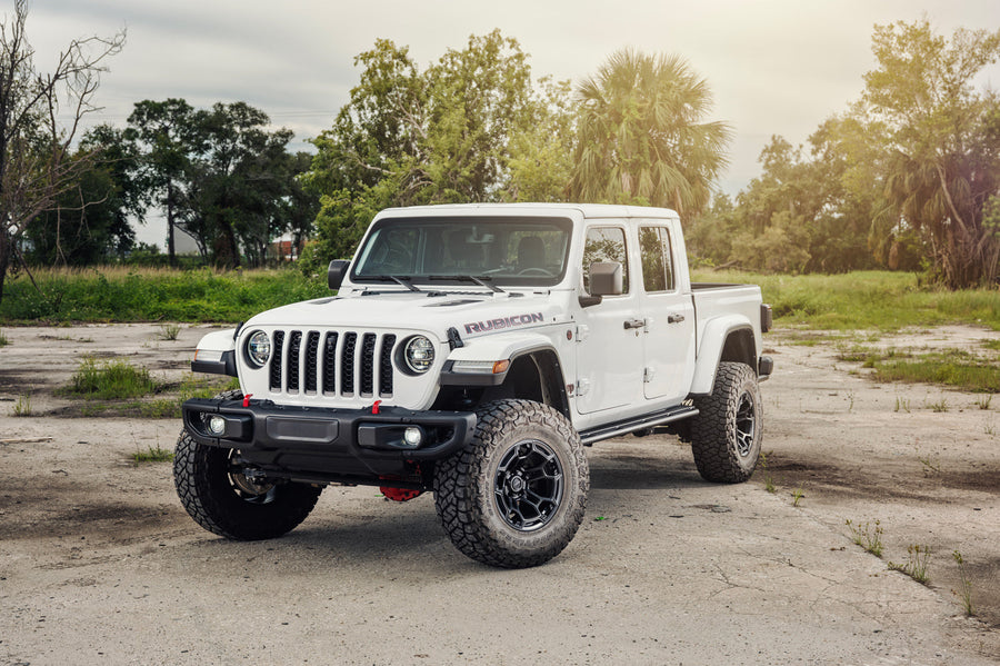 Jeep Gladiator DEFIANT Wheels DF03 Satin Charcoal 2-Tone 17×9 35x12.5x17 TOYO Open Country Tire
