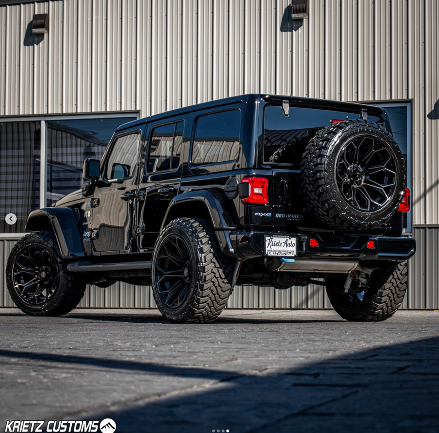JEEP WRANGLER 4PLAY WHEELS 4P06 G3 22X12 35X12.5X22 TOYO TIRES KRIETZ CUSTOMS