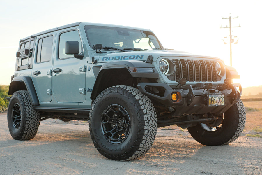 JEEP WRANGLER DF03 17X9 SATIN BLACK CHARCOAL DEFIANT WHEELS GRAY WOLF OVERLAND