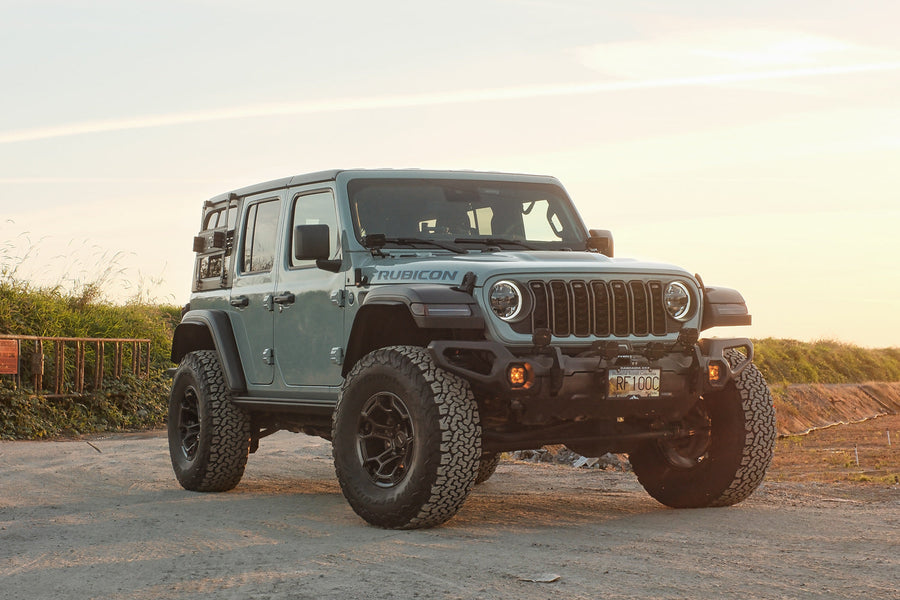 JEEP WRANGLER DF03 17X9 SATIN BLACK CHARCOAL DEFIANT WHEELS GRAY WOLF OVERLAND
