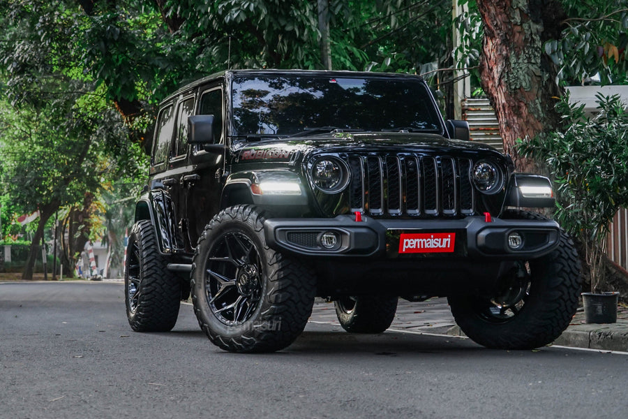 JEEP WRANGLER RUBICON 4PLAY WHEELS 4P06 20X10 35X12.5X20 HANCOOK TIRES BUILT BY 4PLAY INDONESIA PERMAISURI