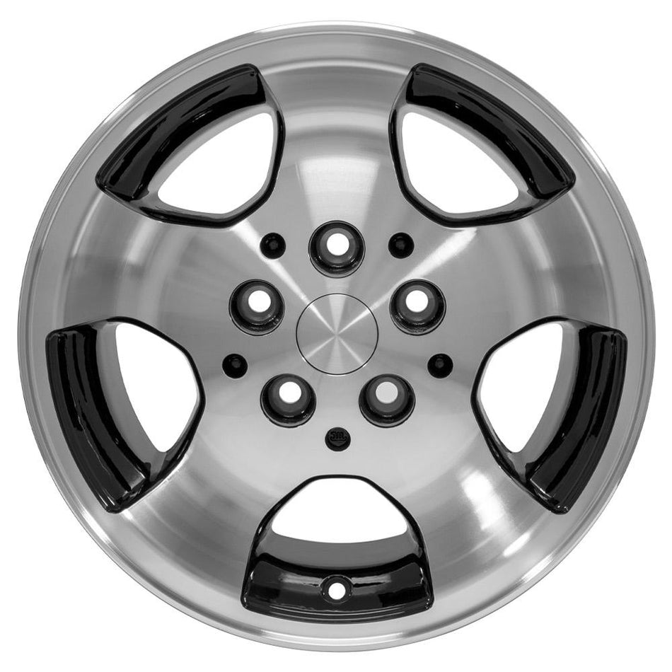 15x8 JP08 Gloss Black Machined - 5x114.3 +25.4ET