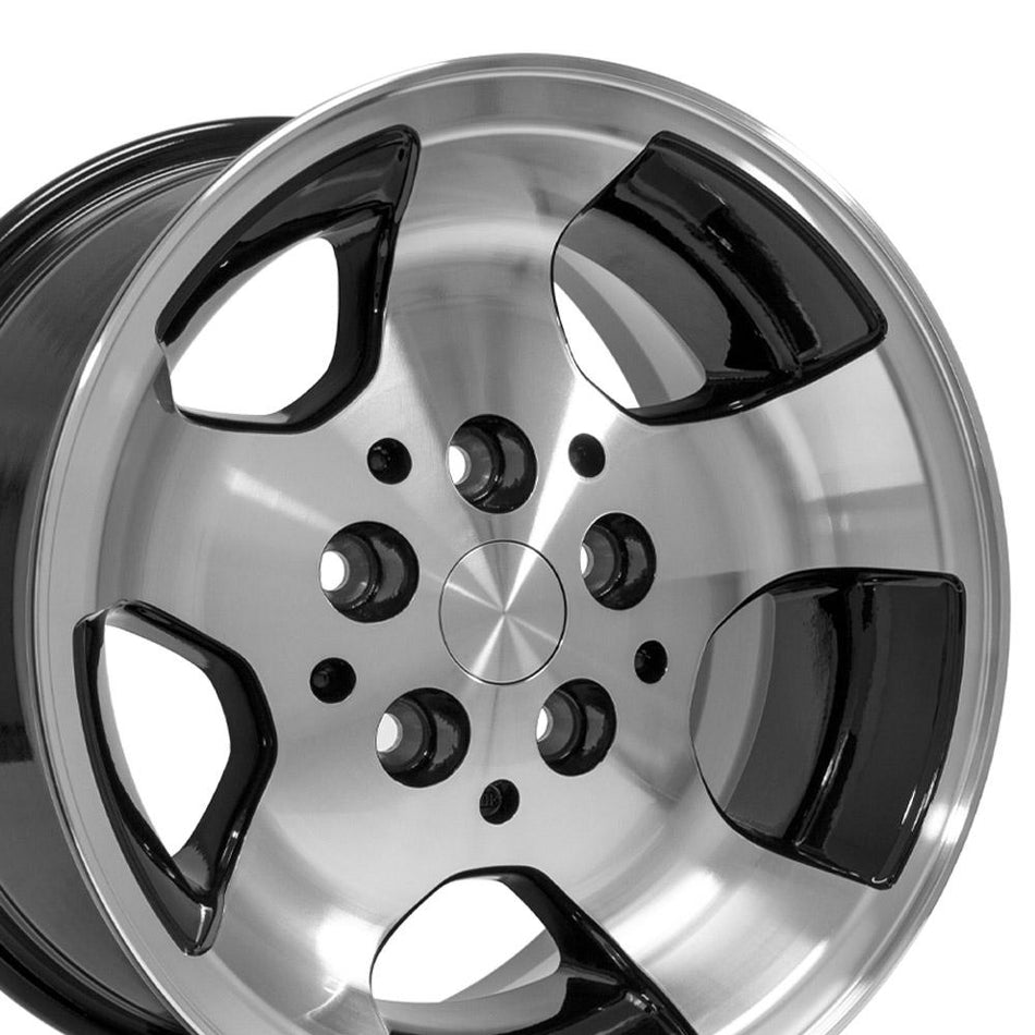 15x8 JP08 Gloss Black Machined - 5x114.3 +25.4ET