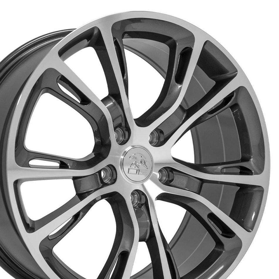 20x8.5 JP16 Gloss Gunmetal Machined - 5x127 +38ET